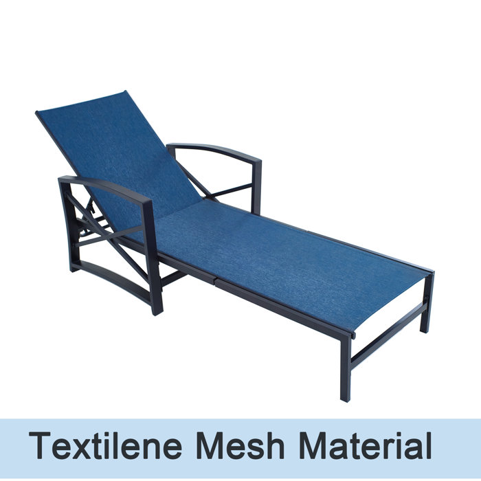 17 Stories Speidel Outdoor Metal Chaise Lounge & Reviews Wayfair